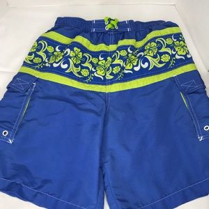 Islander boys swim trunks sz 14/16 mesh cut out